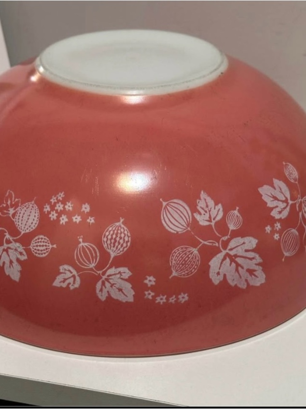 Vintage Pyrex 444 Pink Gooseberry Cinderella Bowl 4Qt | 1950s Collectible